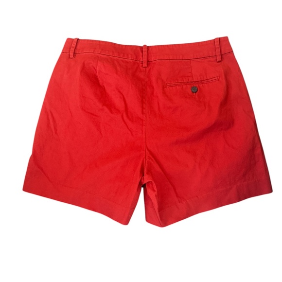 Lauren Ralph Lauren Red Chino Shorts Classic Casual Everyday size 10 inseam 5" - Picture 2 of 6